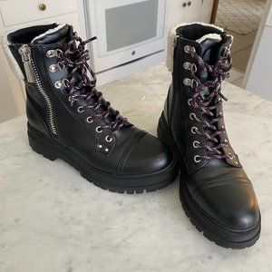 Nine West Pike Combat Lug Sole Boots (Women's size 8)